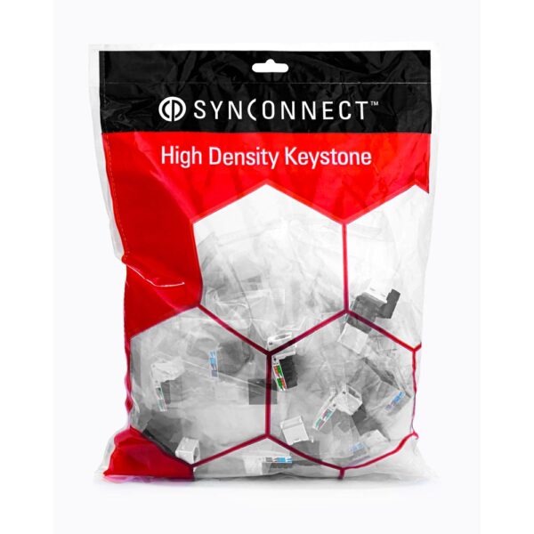 SynConnect cat-5E Keystone White Bulk Pack