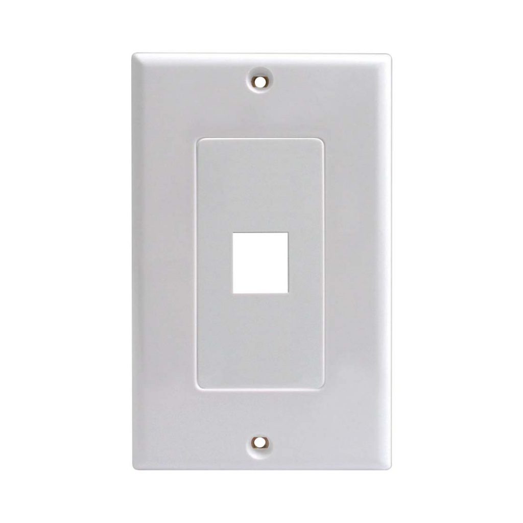 Decora Style Wall Plate & Insert 25/Pack Crisp white finish Insert