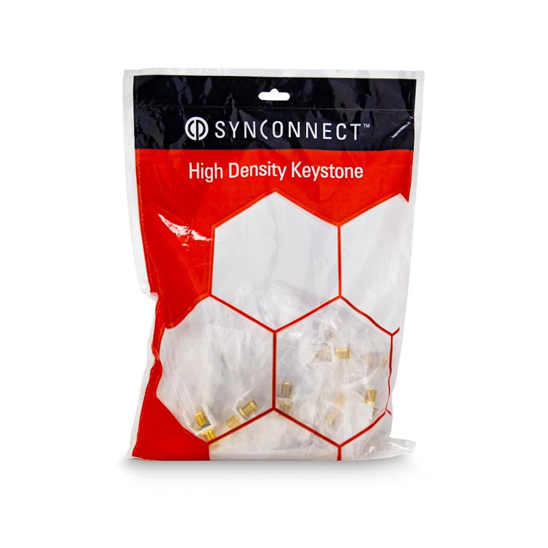SC-KFF-25@1 SynConnect F81 Connector Keystone Bulk Pack