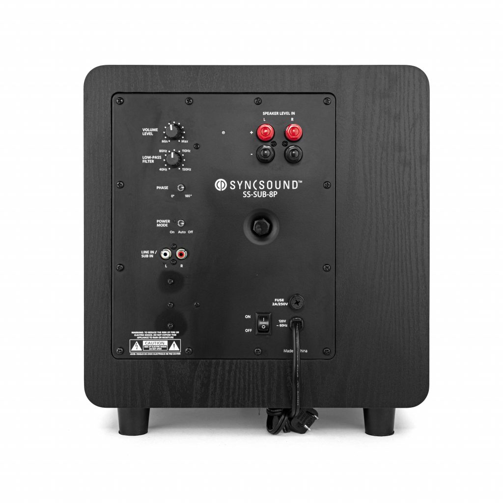 8″ High Performance Powered Subwoofer Drivers 8" reinforced 45Hz