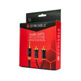 Premium 3.5mm Stereo to 2x RCA (Male) Audio Cable Packaging 1M