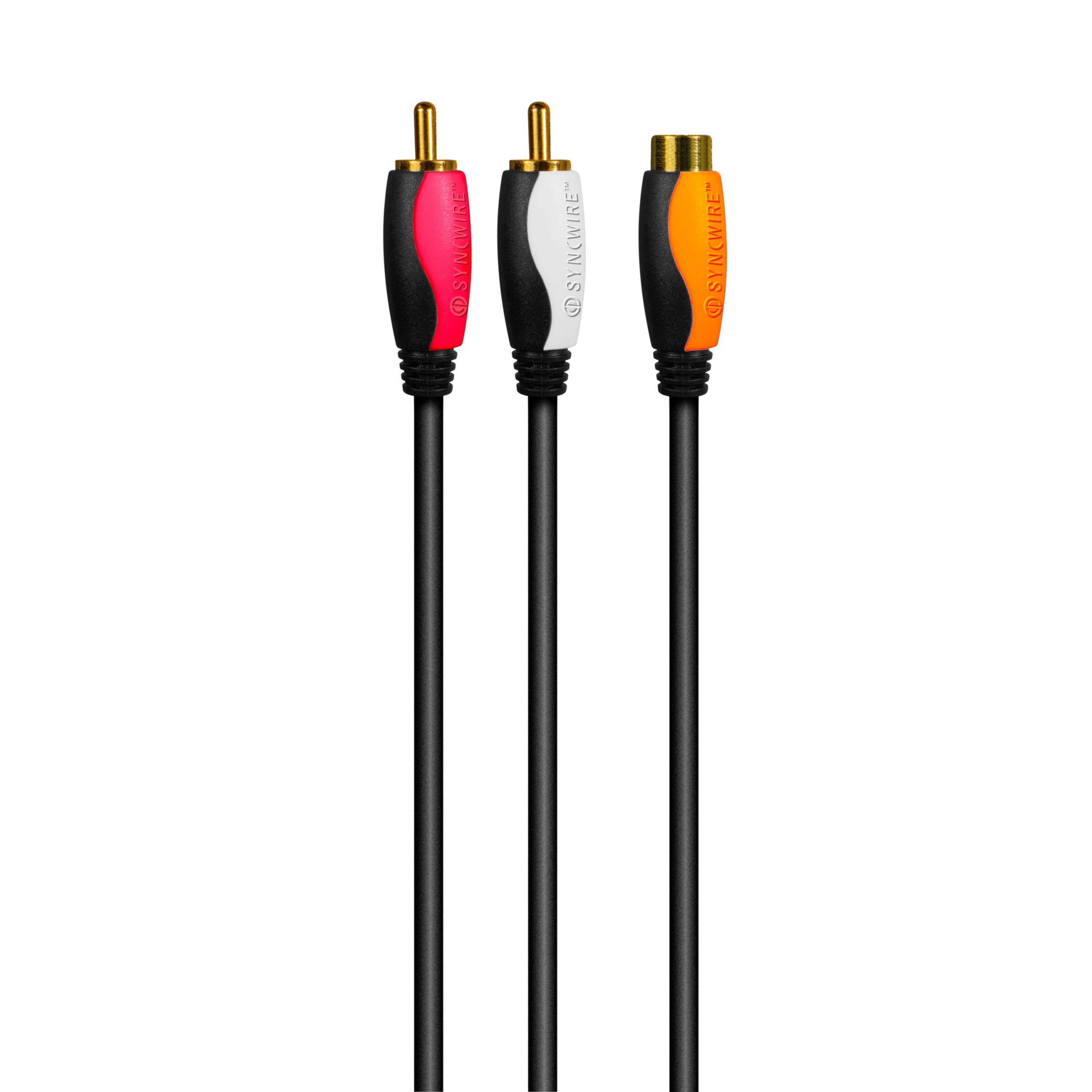 RCA (Female) to 2x RCA (Male) Audio Cable Split RCA signal, or