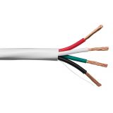 4 Conductor Speaker Wire SynCable White