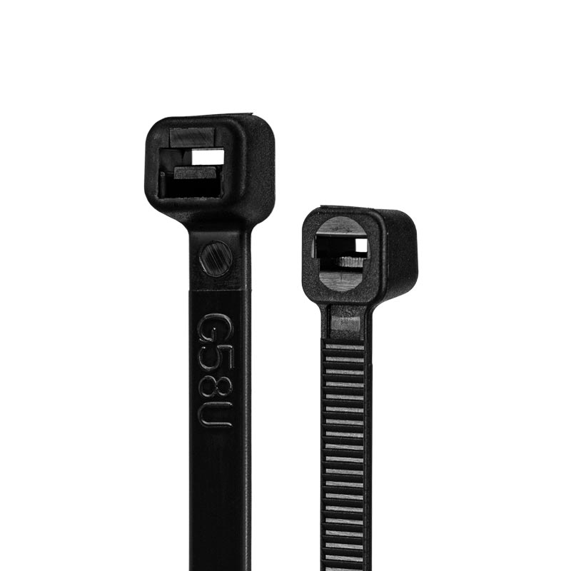 SC-TW8 8" Tie Wraps UV Resistant Black