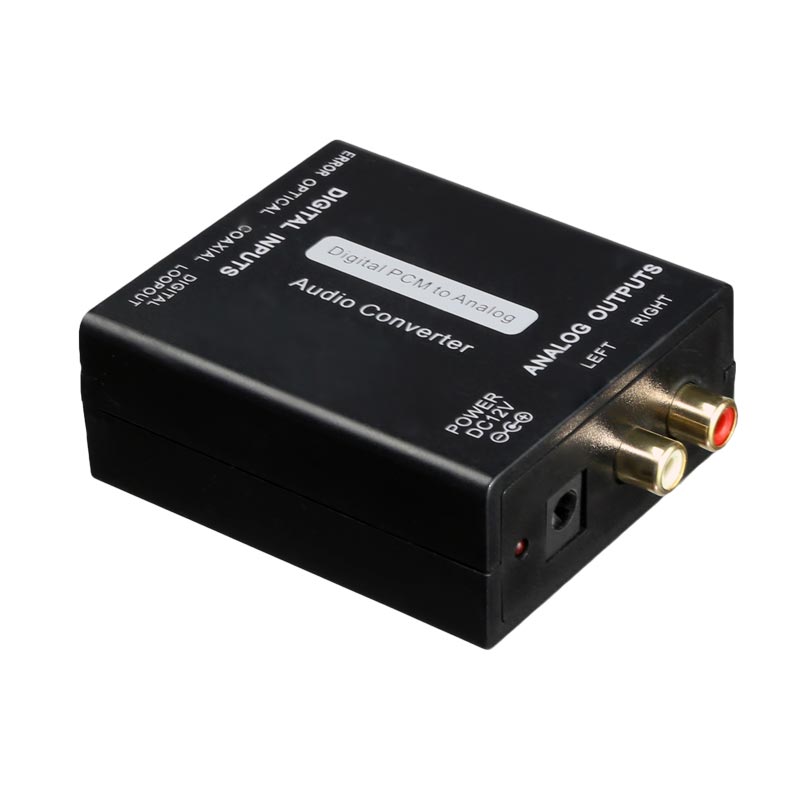 SS-DA-NA-02-LR Digital Audio to Stereo Audio Converter with Loop out Function