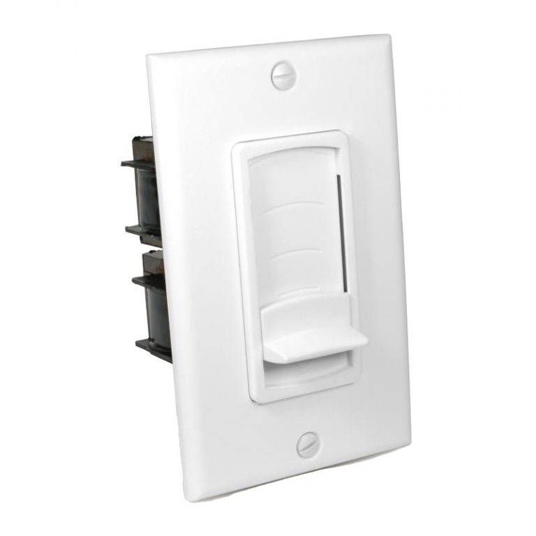 Impedance Matching 75w Slider Volume Control White 75w slider volume