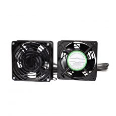 Ventilateur de refroidissement pour racks muraux - 2 ventilateurs + câble d'alimentation